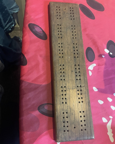 Vintage wood cribbage - vintage, domino