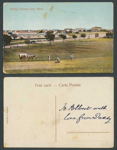 India old postcard british - postcard,