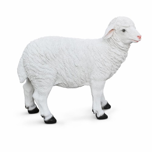 Sheep figurine realistic resin - realistic,