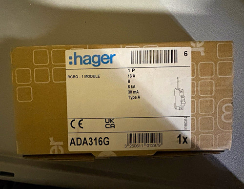 Hager ada316g rcbo 16a - hager,