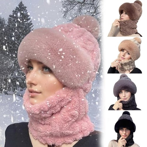 Beanie hat with scarf - hat,