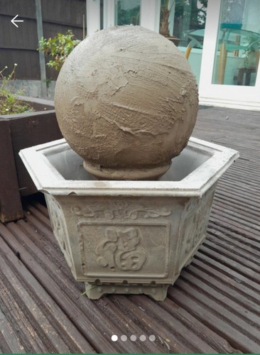 Stone sphere effect fountain - sphere,