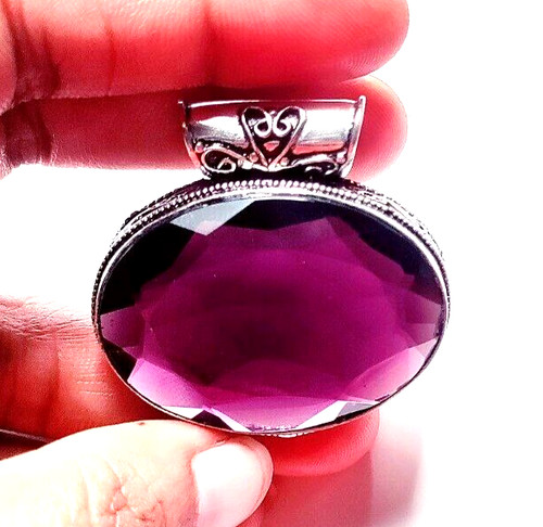 African amethyst gemstone - gemstone, 925