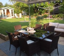 6 Seater Rattan Dining Set