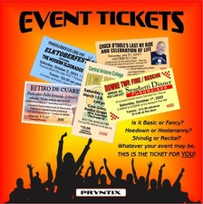 TICKETS - EVENT, PARTY