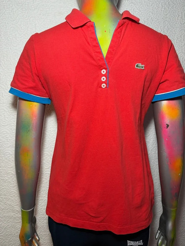Lacoste red polo - t-shirt, –