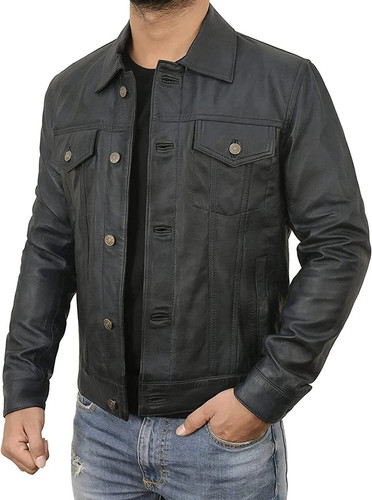 Men vintage real leather - vintage,