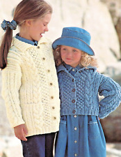581 GIRLS ARAN CARDIGANS 22 TO
