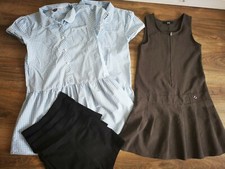 School uniform Checked summer dress, shorts, pinafore dress,8-9 11-12years