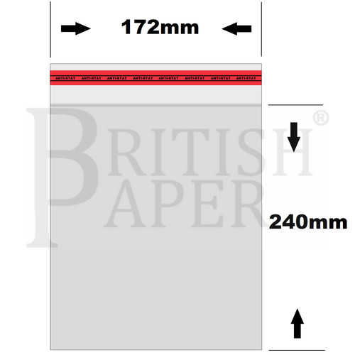 Clear self adhesive seal - self,
