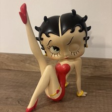 BETTY BOOP Sitting Red Glitter