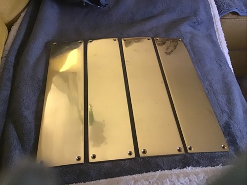 Brass finger plates - brass,