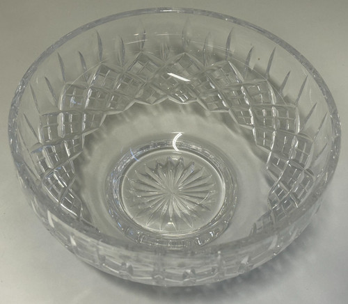Vintage cut glass fruit bowl - glass,
