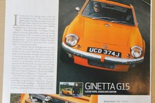 Original CSC 2020 mag single sheet article: GINETTA G15