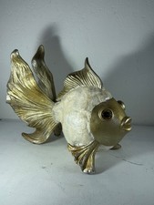 26cm fengshui fantail - 10", gold