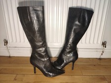 Women's Black Crock Leather