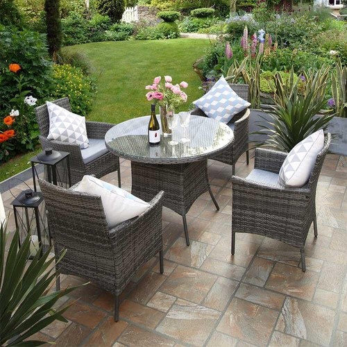 Rattan garden furniture - garden, 4