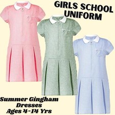 Kids Girls School Gingham