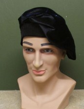 MANS TUDOR HAT BLACK WITH A  BLACK  BAND