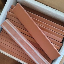 Original Style 151x23mm Red Rectangle Encaustic Floor Tiles x30