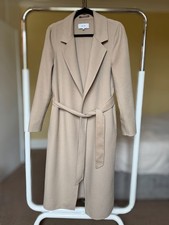 REISS Women’s Belted Wool & Cashmere Coat – Camel – Size UK 10