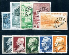 Monaco 1943 Yvert Preos 1-10 *