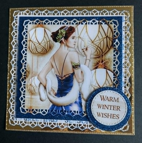 Luxury base card - making, topper