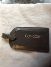 Original Leather Redwing Concorde Luggage Tag Circa 1980s