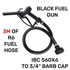 IBC Tank Gravity Fuel Gun Kit + 3m Rubber Hose – For AdBlue, Oil, Water