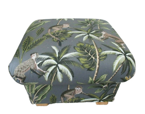 Fryetts monkeys grey - monkeys, fabric