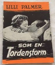 Wie ein Sturmwind Lilli Palmer Ivan Desny Kleinau Vtg 1957 Danish Movie Program