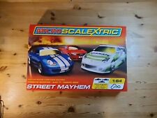 Micro Scalextric Street Mayhem Boxed Set Working Porsch Nissan 350Z Audi TT