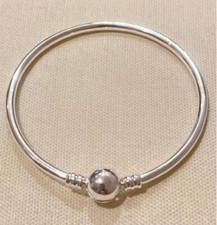 Silver starter empty charm Bangle bracelet genuine bargain gift sale price