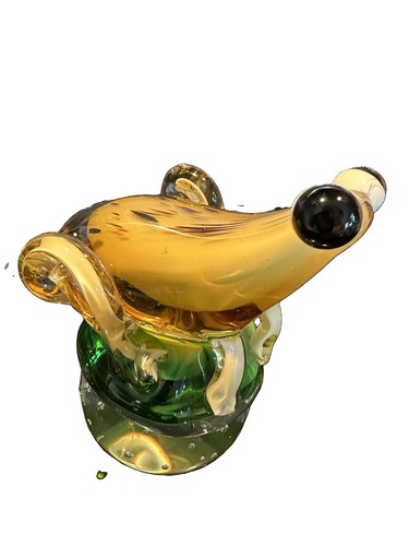 Murano style glass frog a - murano,