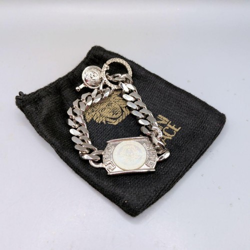 Used versace bracelet silver - used,