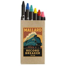 'Mallard Steam Train' Coloured