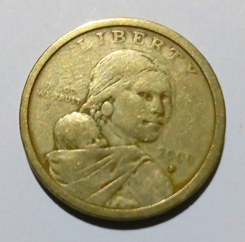 2000 sacagawea golden dollar - 2000,