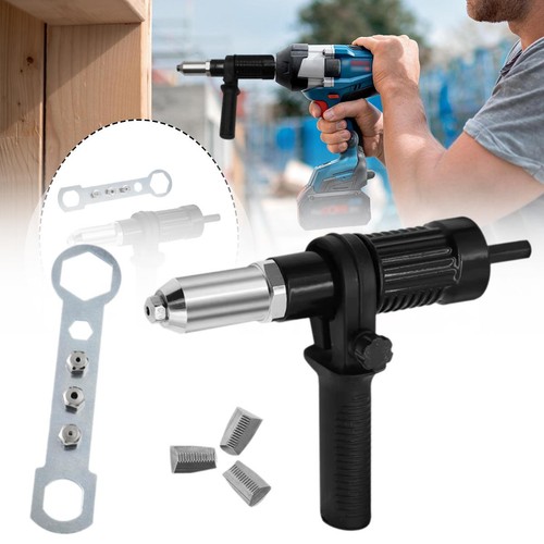 Black electric rivet gun - electric,