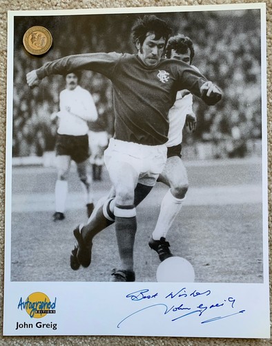 John greig rangers signed - john,