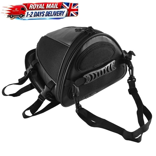 Black motorcycle tail bag - black,