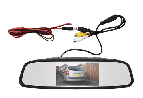 Rear view mirror monitor clip - view,