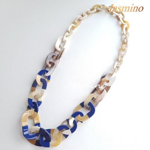 Natural horn necklace long - horn, necklace,