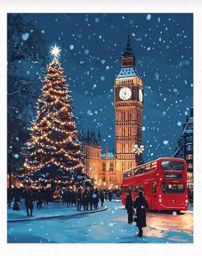 Christmas london big ben - christmas,