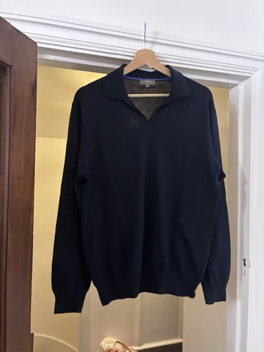 Peal navy cashmere cotton - n,