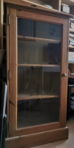 Solid pine unit - pine, glass