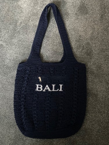 Dark blue crochet - blue, knitted