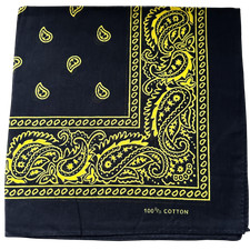 100% Cotton Paisley Bandana