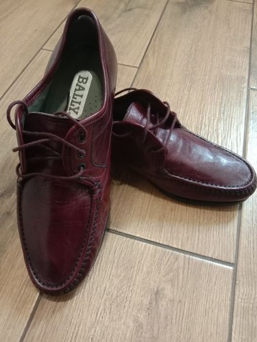 Men bally loafers - burgundy, 41