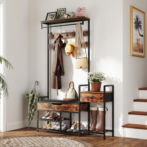 Hall tree coat - rack, shoe