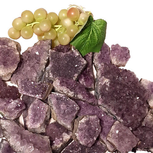 Amethyst crystal clusters - crystal, /